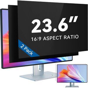 2-Pack 23.6 Computer Privacy Screen Filter 16:9 Widescreen Monitor Blue Light